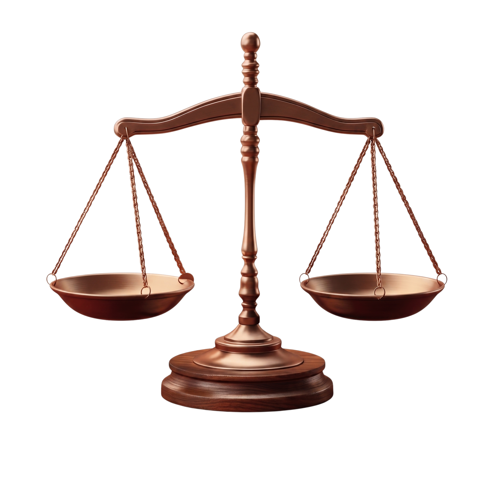 Balança da Justiça em composição editorial